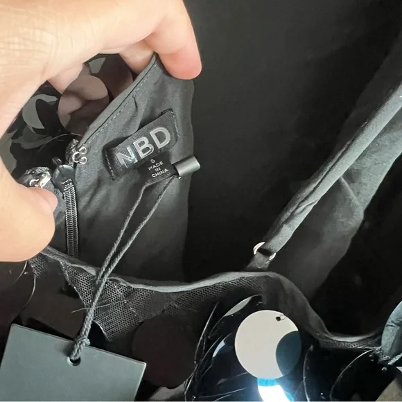 NBD Portra Mini Dress in Black Size Small NEW! New with tags!